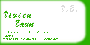 vivien baun business card